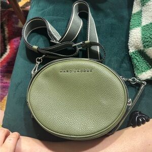 Oval olive crossbody purse